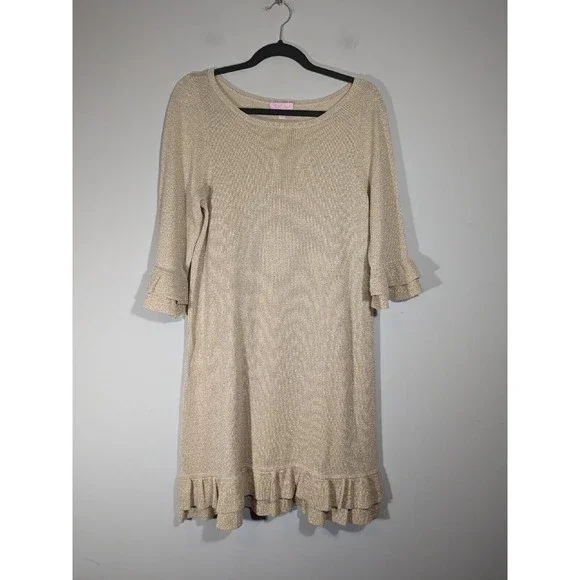 gold sweater dress women Glamaker Knitted Yellow Sexy Sweater Dress Women Elegant Mini Short Autumn Dress Party Club Long Sleeve Winter Dress Ladies main image 0